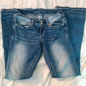 Womens Vanity Jeans - 25"W x 13"L Boot Cut